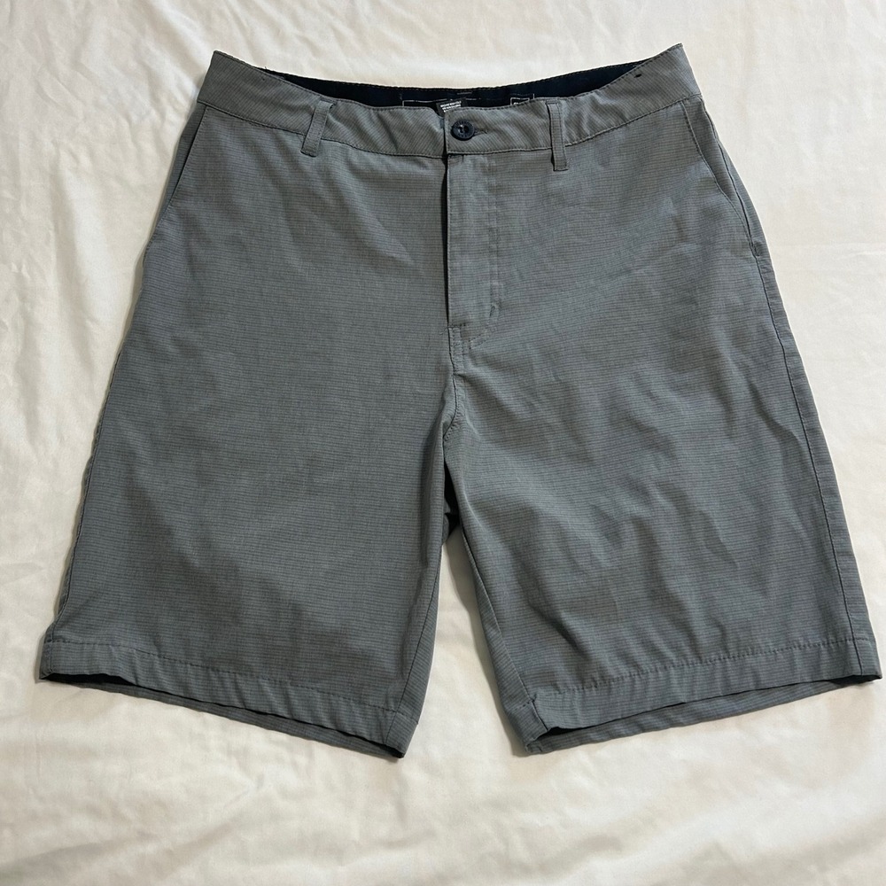 Ocean Current Mens Gray Hybrid Walk Shorts Stretch Quick Dry SZ 32 Micro Stripe